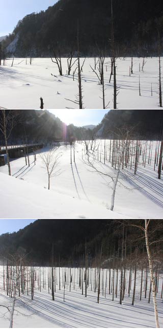 Lake Shizenko in winter
